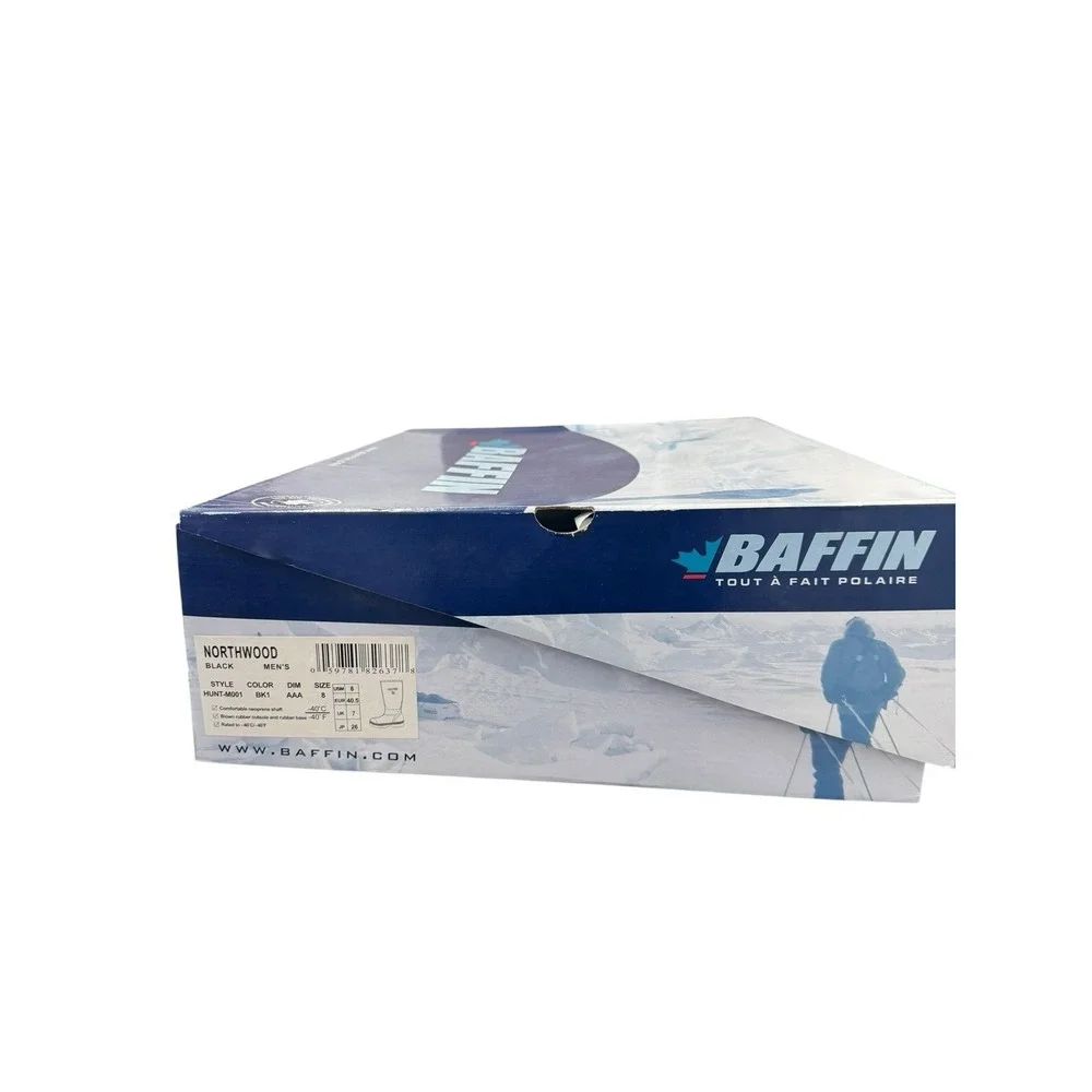 BAFFIN MELTWATER –40‎ rating BOOTS BLACK MRSH-M001 MEN'S SIZE 8